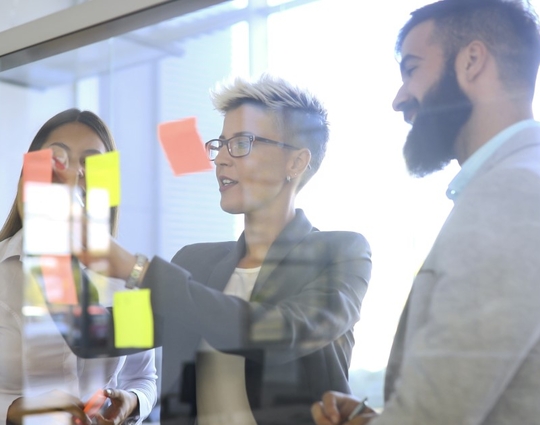 Business people working day at business office