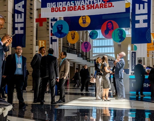 HIMSS23 busy hall