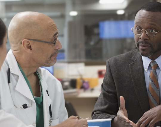 Cybersecurity professional answering health information security questions